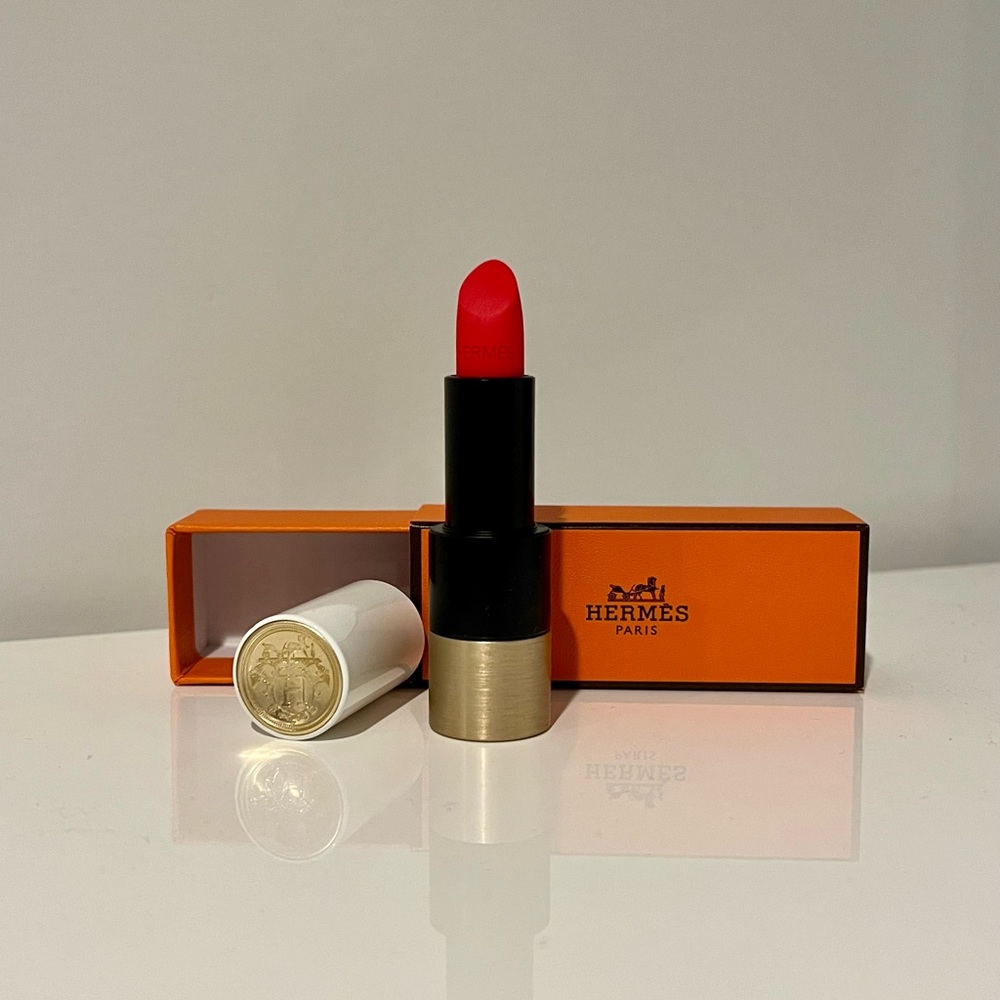 Hermès lipstick color 46 rouge exotique